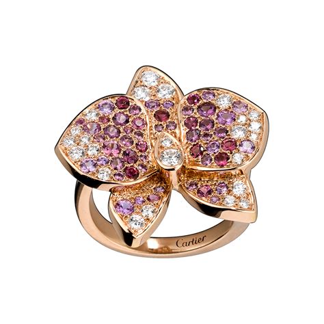 orchid ring cartier|Caresse d'orchidées par Cartier Rings.